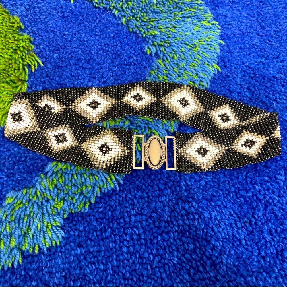 Southwestern Stretchy Beaded Waist Belt Medium